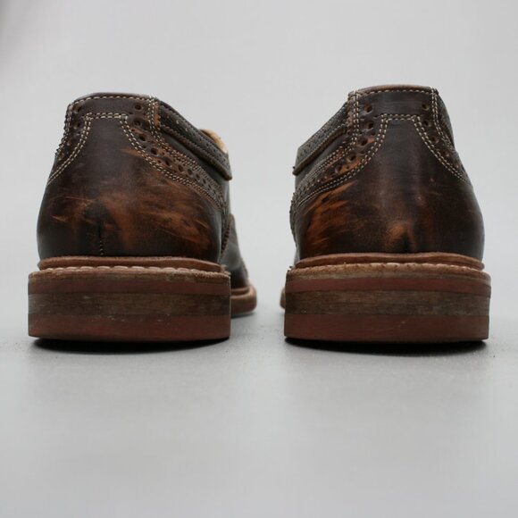 Allen Edmonds Men\'s 12 Strandmok Brown Leather Cap-Toe Oxfords Dress Shoes - USA main image 4